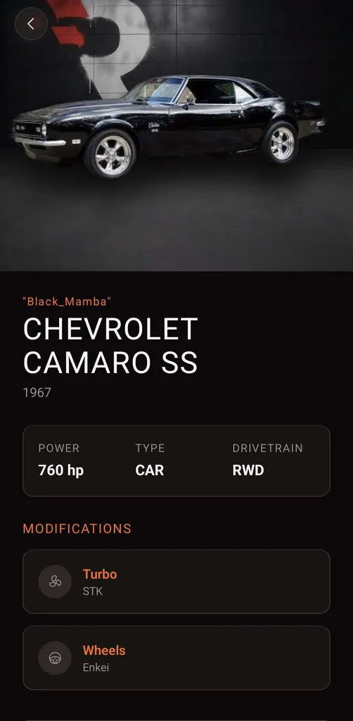 Garage screen in the REMAP app